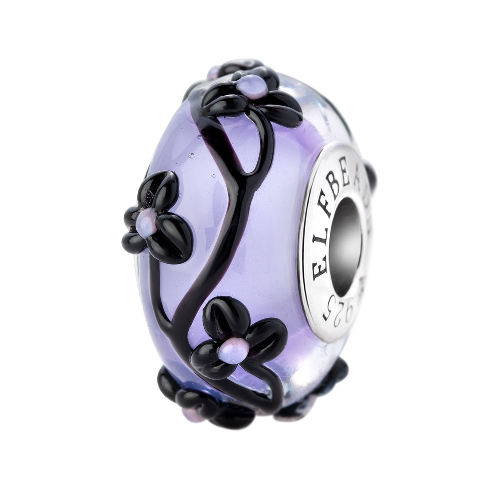 Elfbeads Violet Radiance Flowertwig  glass Bead by The Alternative Bead. Your official Elfbeads Retailer from Germany