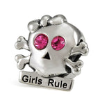 OHM Beads Girls Rule (Retired) (WHA012)  sterling-silver Bead The Alternative Bead