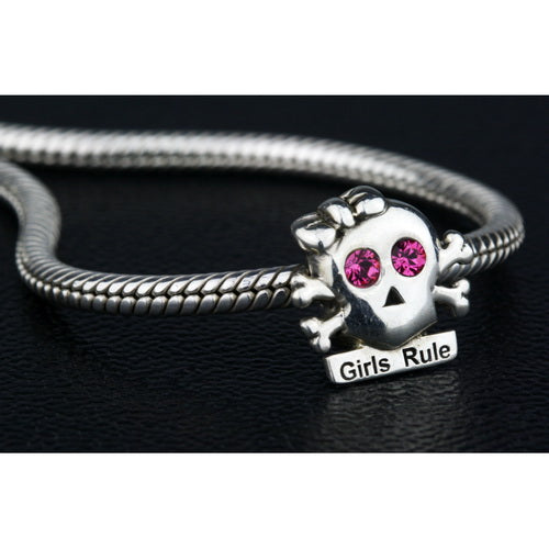 OHM Beads Girls Rule (Retired) (WHA012)  sterling-silver Bead The Alternative Bead