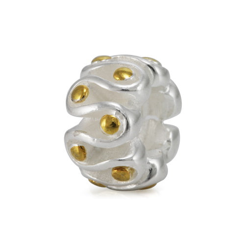 OHM Beads Candy Ribbon (Retired) (WHB029SG)  sterling-silver Bead The Alternative Bead