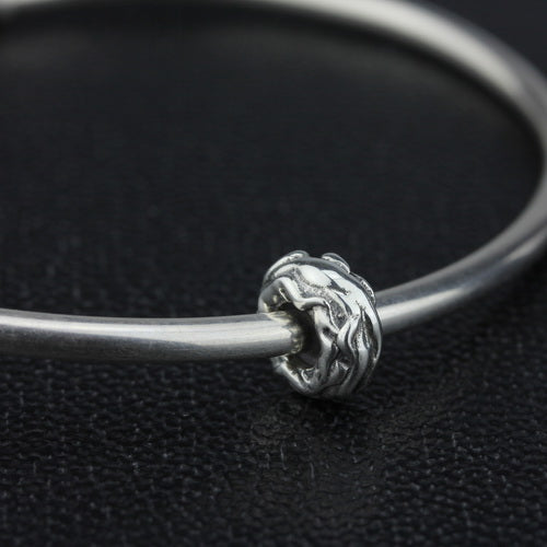 OHM Beads Fire-ish  sterling-silver Bead The Alternative Bead