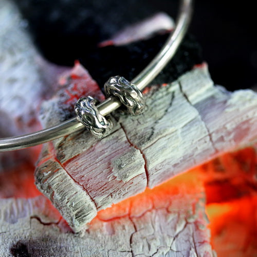 OHM Beads Fire-ish  sterling-silver Bead The Alternative Bead