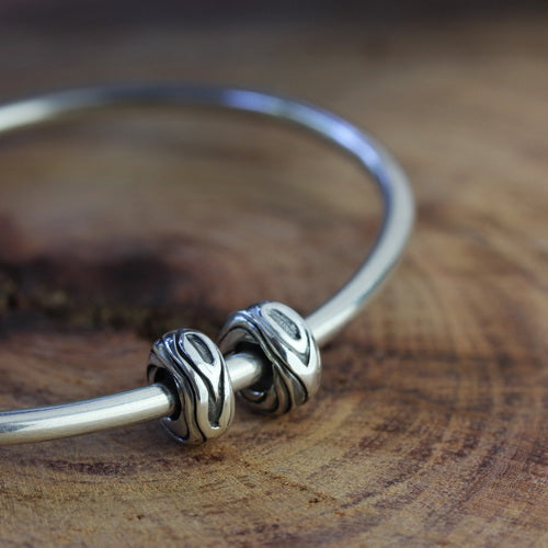 OHM Beads Wood-ish  sterling-silver Bead The Alternative Bead