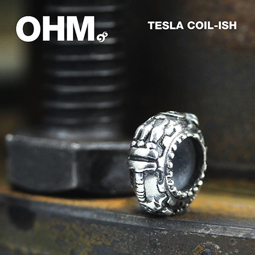 OHM Beads Tesla Coil-ish  sterling-silver Bead The Alternative Bead