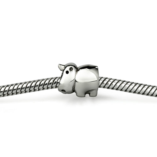 OHM Beads Baby Rhinoceros (Retired)  sterling-silver Bead The Alternative Bead