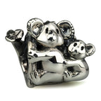 OHM Beads Koala Family (Retired) (WHF053)  sterling-silver Bead The Alternative Bead