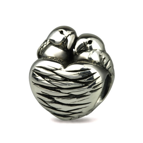 OHM Beads Love Birds (Retired) (WHF057)  sterling-silver Bead The Alternative Bead
