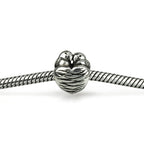 OHM Beads Love Birds (Retired) (WHF057)  sterling-silver Bead The Alternative Bead