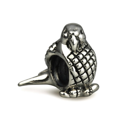OHM Beads Budgie Pet Bird (Retired)  sterling-silver Bead The Alternative Bead