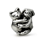 OHM Beads Cat & Dog (Retired) (WHF074)  sterling-silver Bead The Alternative Bead