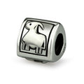 OHM Beads Aries (Retired) (AAO003)  sterling-silver Bead The Alternative Bead