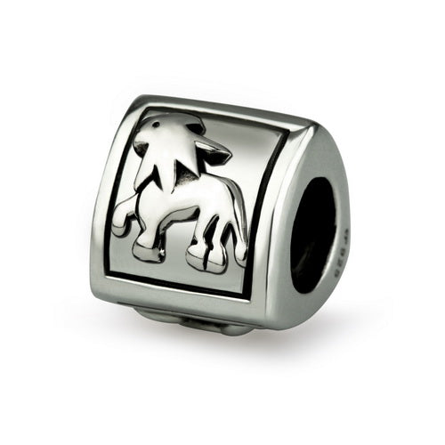 OHM Beads Leo (Retired) (AAO007)  sterling-silver Bead The Alternative Bead