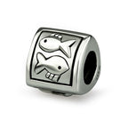 OHM Beads Pisces (Retired) (AAO002)  sterling-silver Bead The Alternative Bead