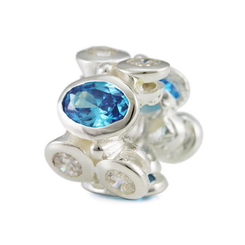 OHM Beads Blue Princess (Retired) (WHJ02712)  sterling-silver Bead The Alternative Bead
