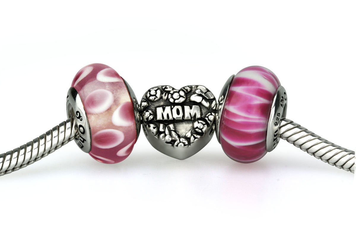OHM Beads Love Mom (Retired)  sterling-silver Bead The Alternative Bead
