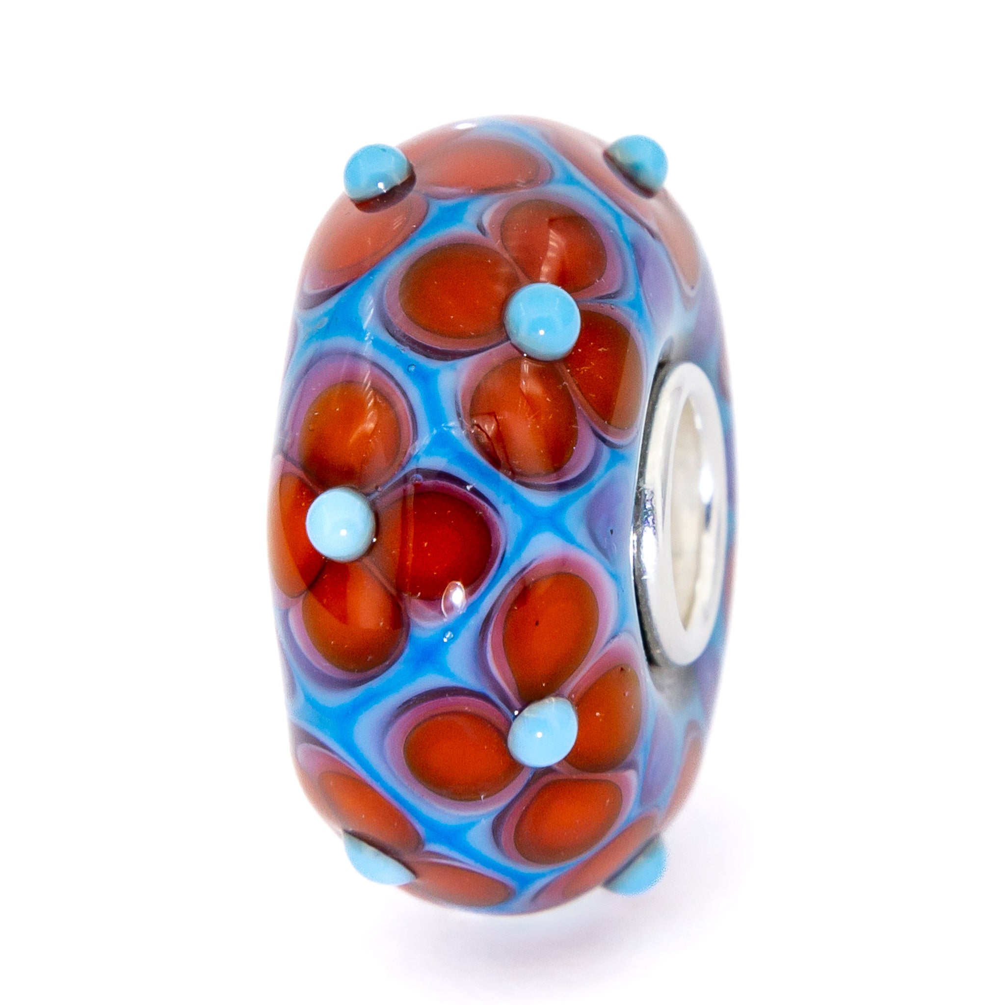 Elfbeads Warm Night Fieldstone red; blue glass Bead by The Alternative Bead. Your official Elfbeads Retailer from Germany