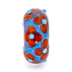 Elfbeads Warm Night Fieldstone red; blue glass Bead by The Alternative Bead. Your official Elfbeads Retailer from Germany