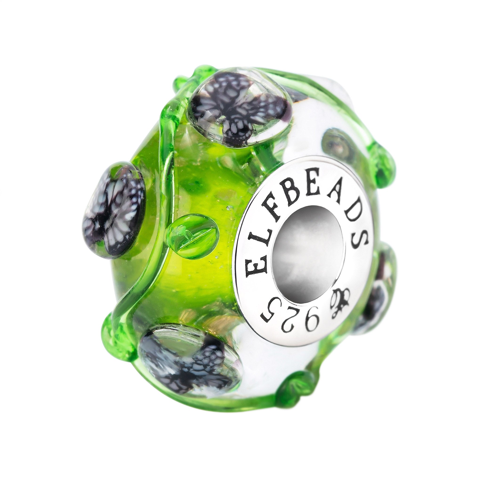 Elfbeads Wicked Forest Butterfly green glass Bead by The Alternative Bead. Your official Elfbeads Retailer from Germany