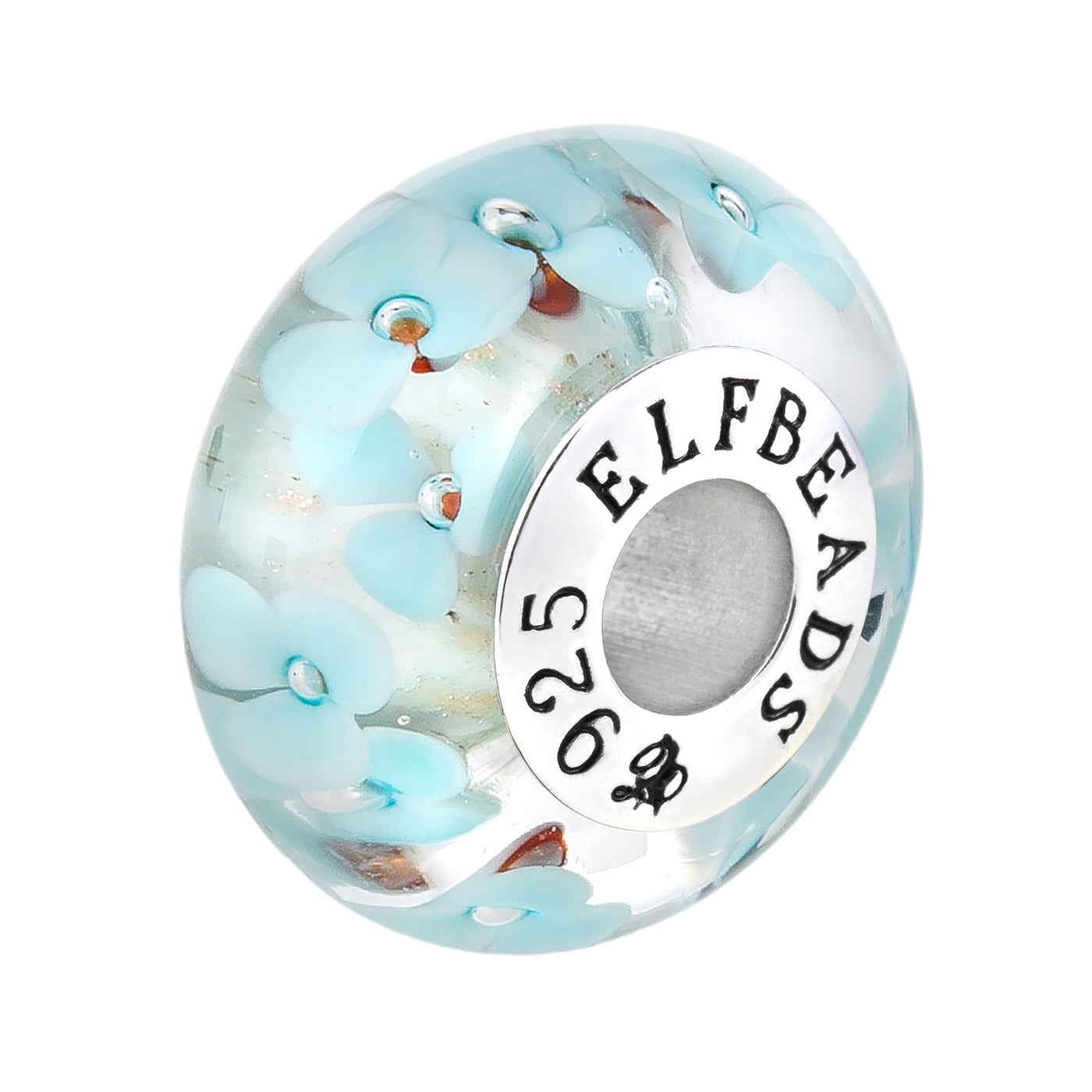  Elfbeads Winter Petals Snow Charm by The Alternative Bead 