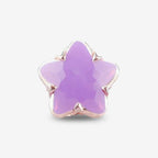 Praan Wishing Star Crystal Charm purple rose-gold Bead by The Alternative Bead. Your official Praan Retailer from Germany