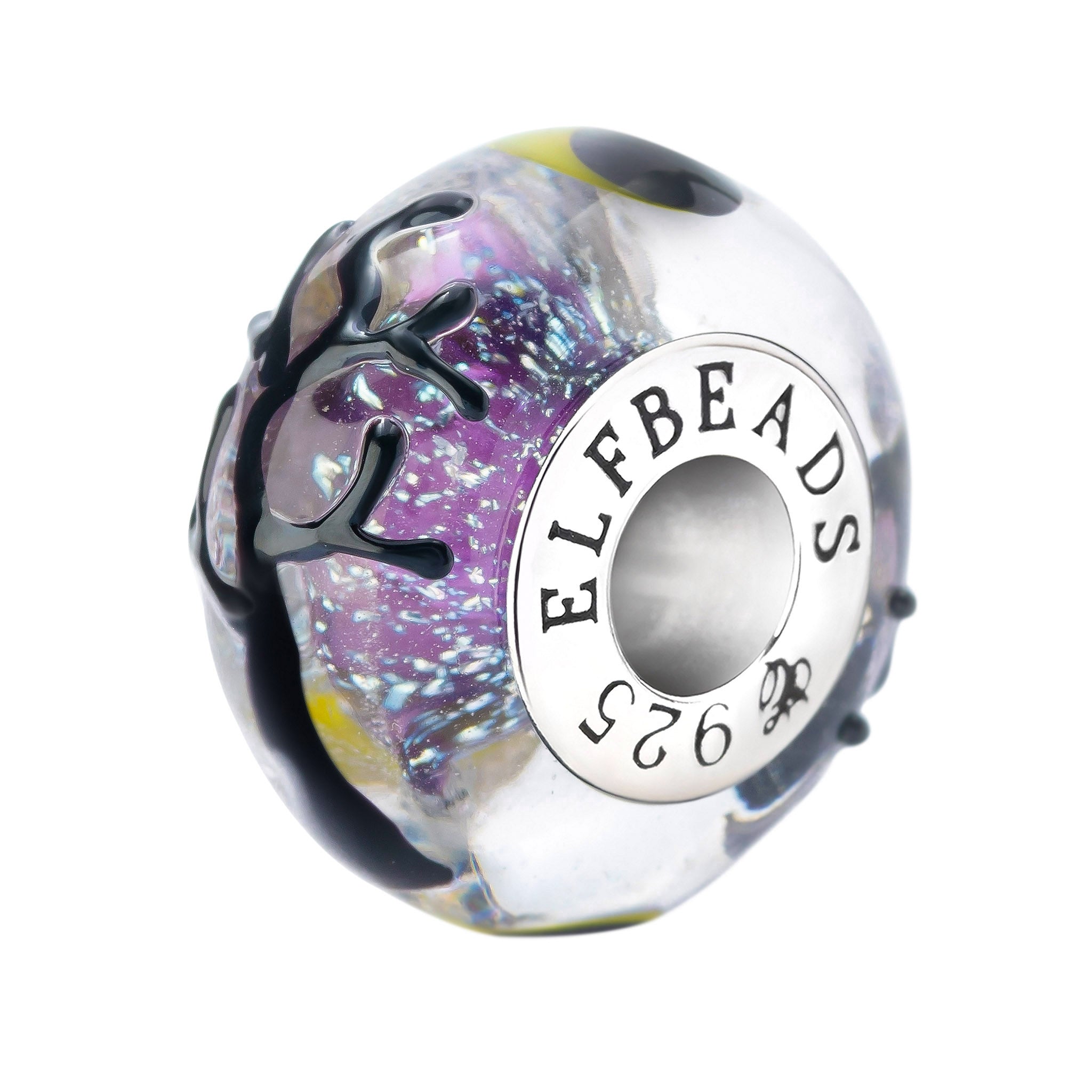 Elfbeads Witchwood Tree purple; yellow glass Bead by The Alternative Bead. Your official Elfbeads Retailer from Germany