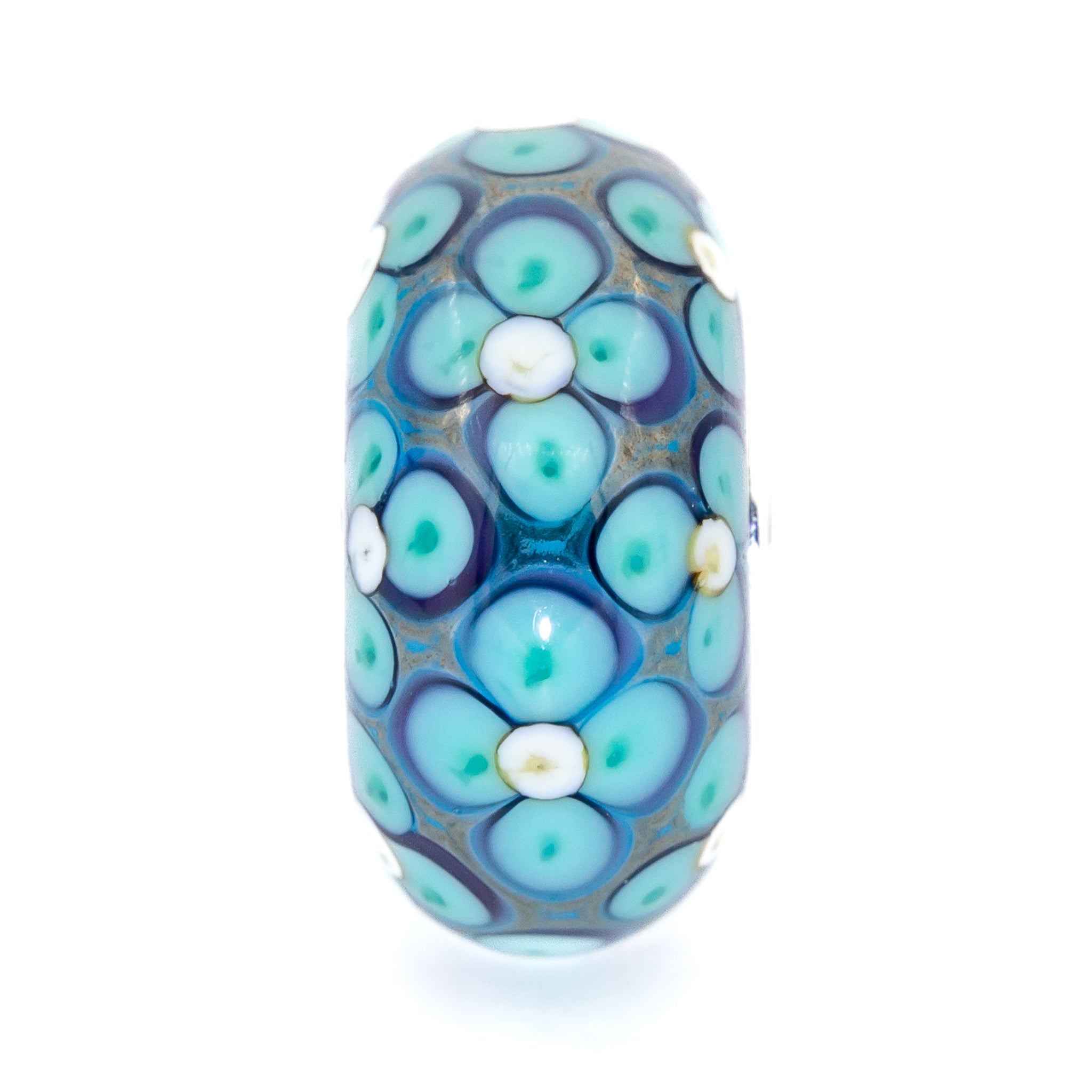 Elfbeads Wonder Flowerstone blue glass Bead by The Alternative Bead. Your official Elfbeads Retailer from Germany