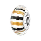 Elfbeads Wonderland Lane Fractal black; white; gold glass Bead by The Alternative Bead. Your official Elfbeads Retailer from Germany