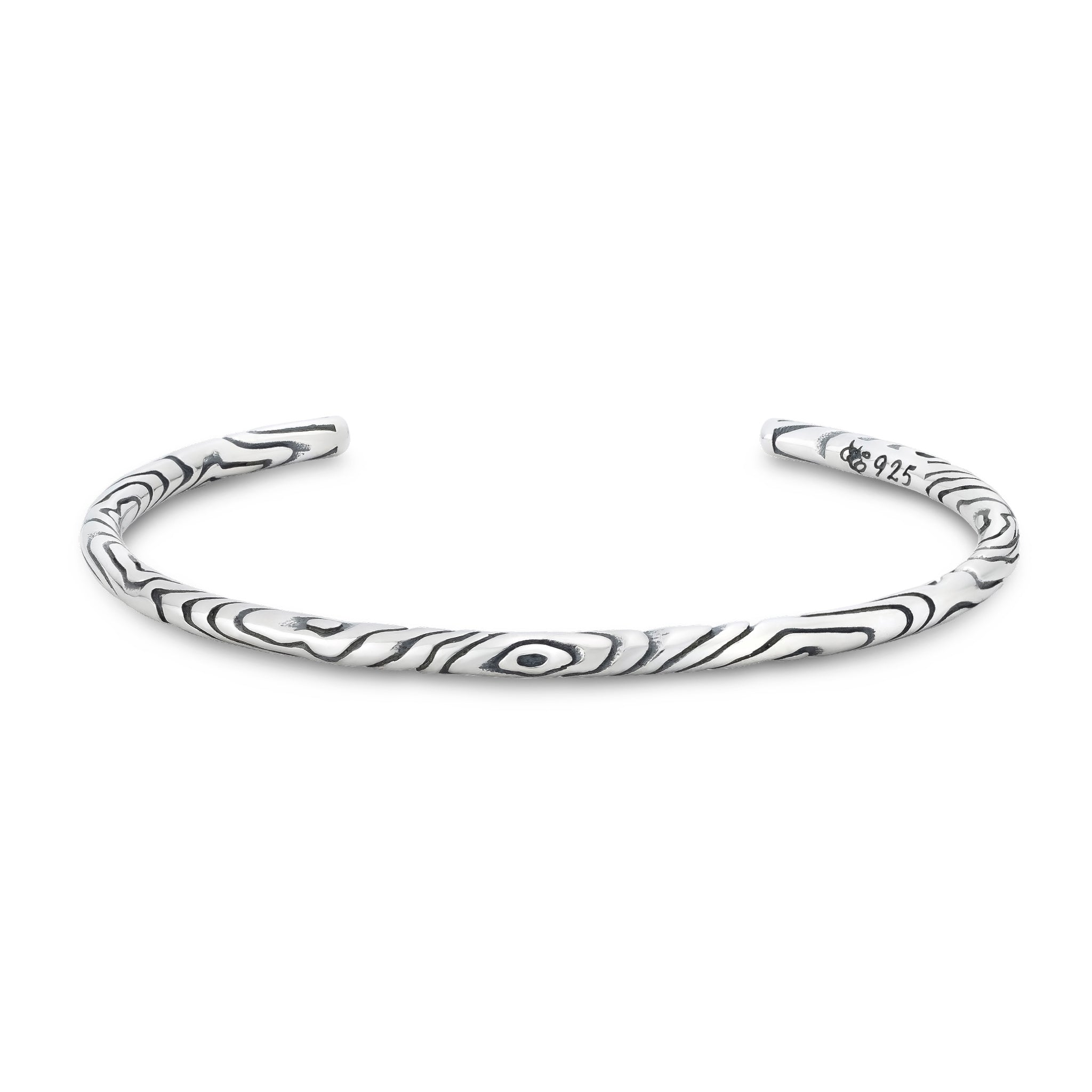 Elfbeads Wood Bangle silver sterling-silver Bangle by The Alternative Bead. Your official Elfbeads Retailer from Germany