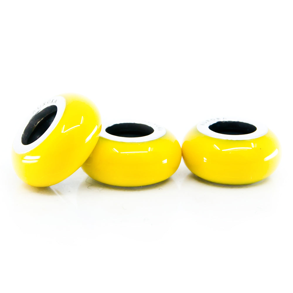 Aurora Charm Yellow Universal Enamel Stopper yellow sterling-silver; enamel Stopper by The Alternative Bead. Your official Aurora Charm Retailer from Germany