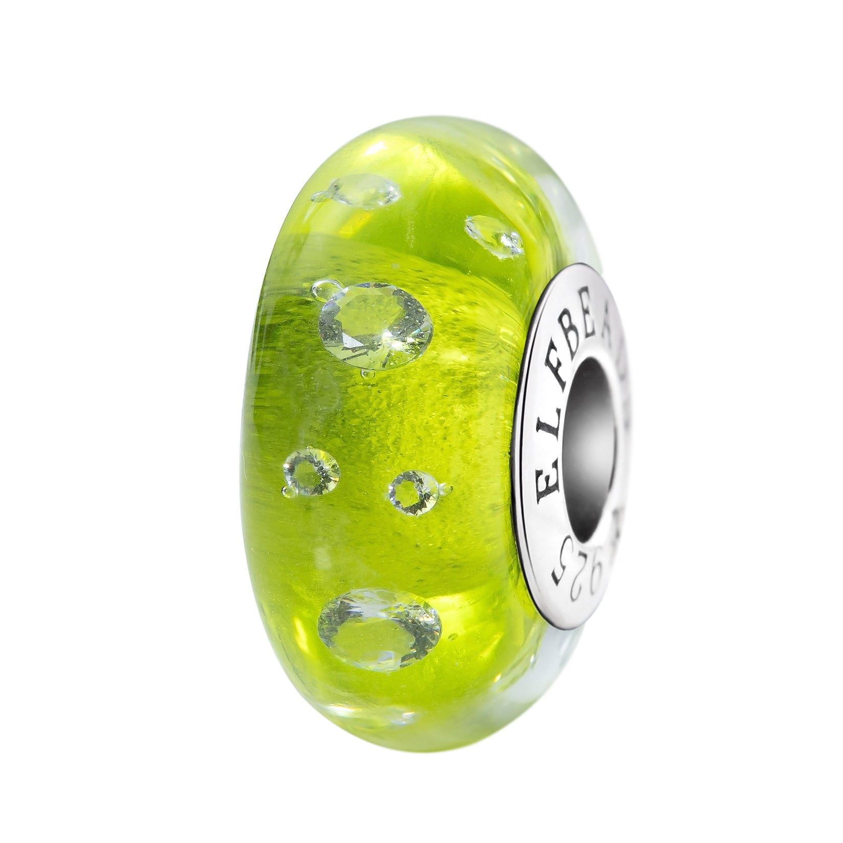 Elfbeads Yellow Green Monroe yellow glass Bead by The Alternative Bead. Your official Elfbeads Retailer from Germany