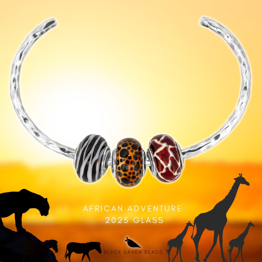 Black Raven Beads Leopard Glass orange and brown and animal glass Bead by The Alternative Bead. Your official Black Raven Beads Retailer from Germany