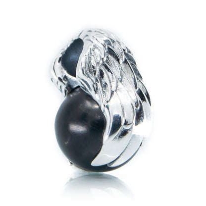 The Alternative Bead: Aurora Charm - Wings of Protection – with Shungite Sterling Silver Charm Picture 2