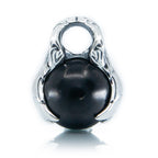 Aurora Charm Wings of Protection - with Shungite silver; black sterling-silver; natural-stone Dangle by The Alternative Bead. Your official Aurora Charm Retailer from Germany