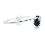 Aurora Charm Wings of Protection - with Shungite silver; black sterling-silver; natural-stone Dangle by The Alternative Bead. Your official Aurora Charm Retailer from Germany