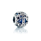 Aurora Charm Irish Celtic Tree of Life Blue Bead silver; blue sterling-silver; glass Bead by The Alternative Bead. Your official Aurora Charm Retailer from Germany