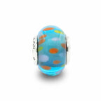 Praan Blue Polka dot silver sterling-silver Bead by The Alternative Bead. Your official Praan Retailer from Germany