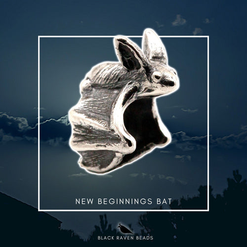 Black Raven Beads New Beginnings Bat silver sterling-silver Charm by The Alternative Bead. Your official Black Raven Beads Retailer from Germany