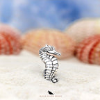 Black Raven Beads Faithful Seahorse silver sterling-silver Charm by The Alternative Bead. Your official Black Raven Beads Retailer from Germany