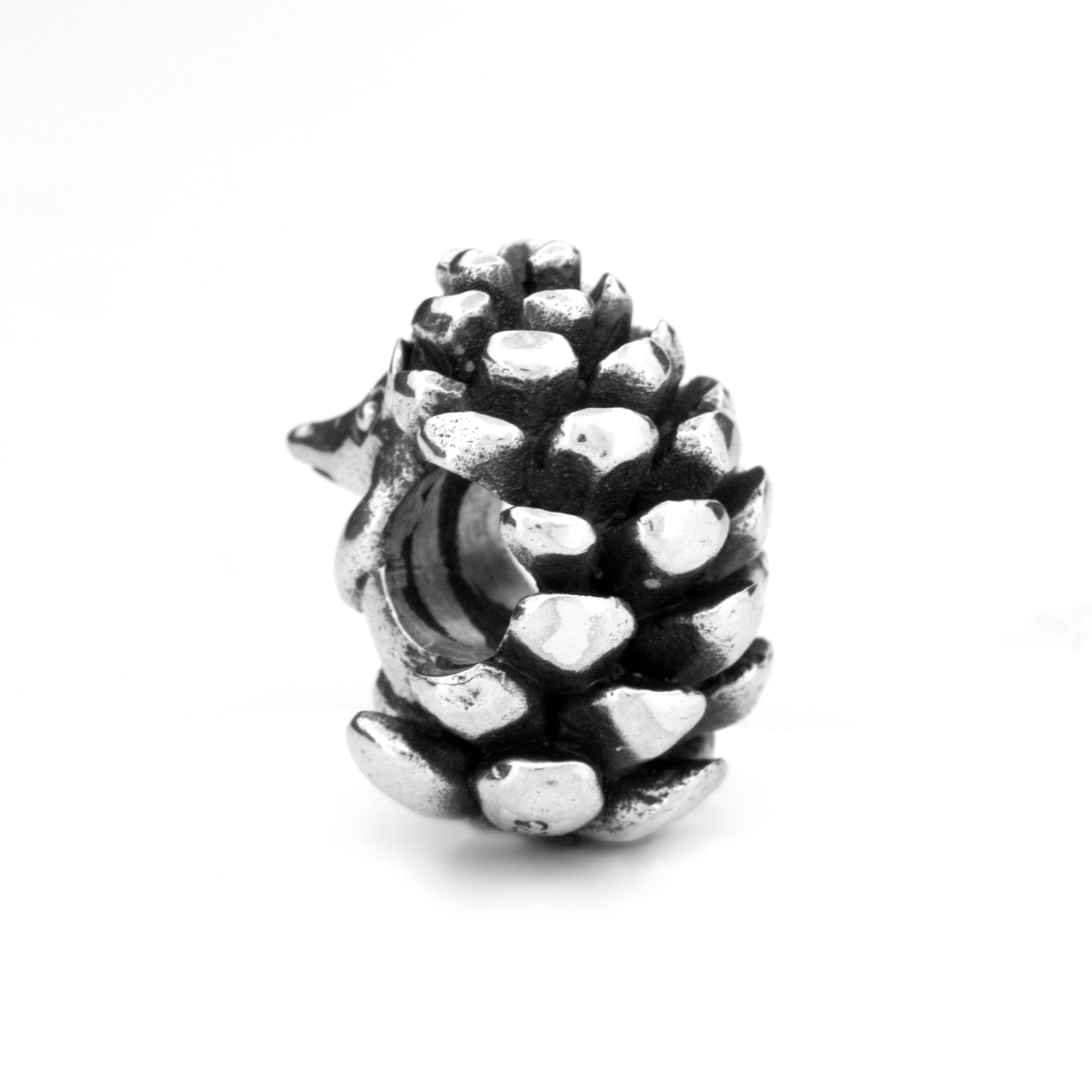 Black Raven Beads Pinecone Hedgehog silver sterling-silver Charm by The Alternative Bead. Your official Black Raven Beads Retailer from Germany