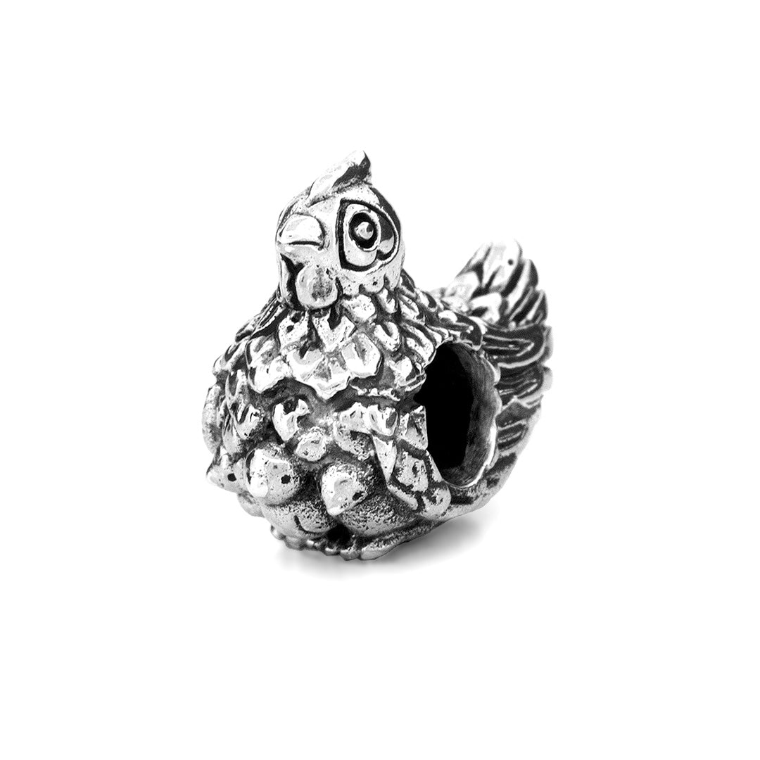 Black Raven Beads Chicken Love silver sterling-silver Charm by The Alternative Bead. Your official Black Raven Beads Retailer from Germany