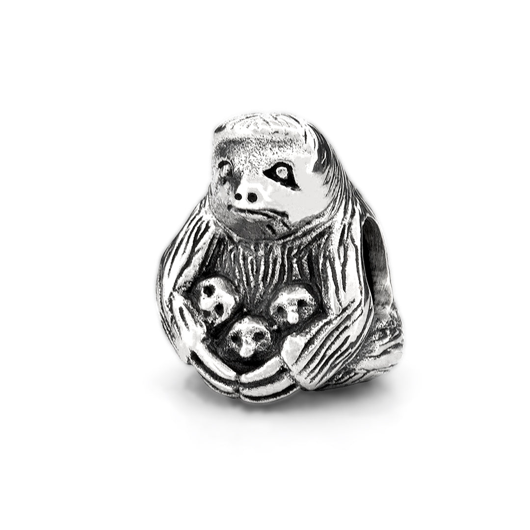 Black Raven Beads Sloth Love silver sterling-silver Charm by The Alternative Bead. Your official Black Raven Beads Retailer from Germany