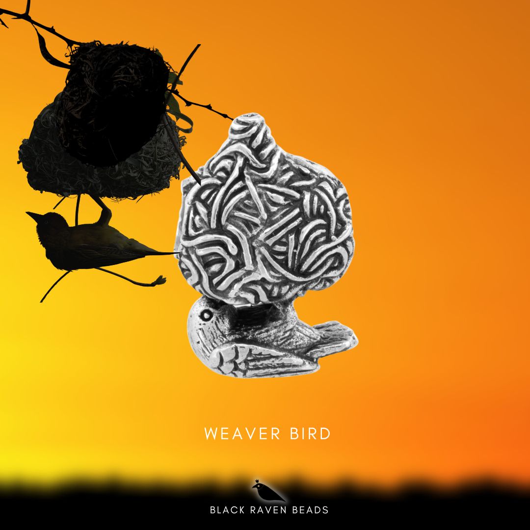 Black Raven Beads Weavers Nest silver sterling-silver Bead by The Alternative Bead. Your official Black Raven Beads Retailer from Germany