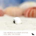 Black Raven Beads Purity White Pearl white natural-stone Charm by The Alternative Bead. Your official Black Raven Beads Retailer from Germany