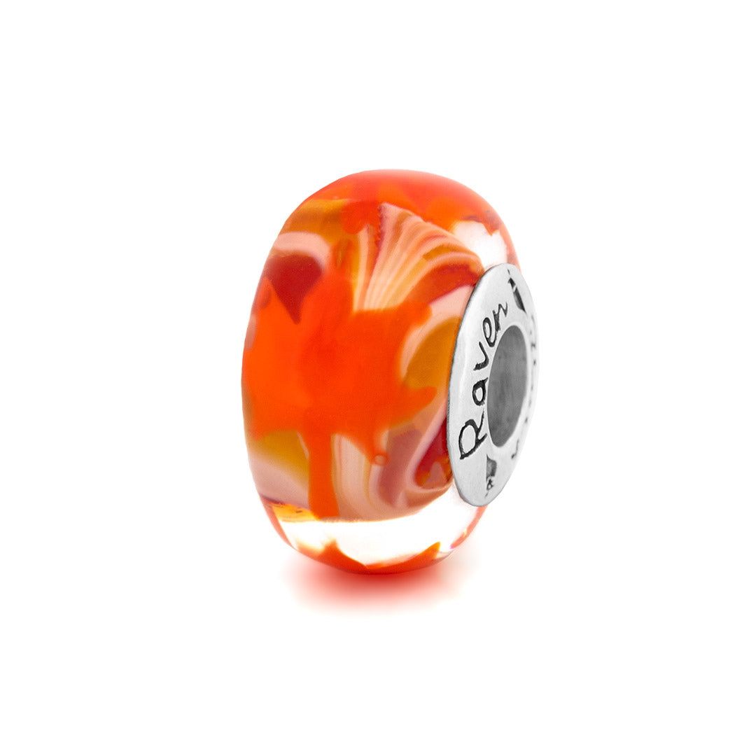 Black Raven Beads Maple Glass orange LA orange glass Bead by The Alternative Bead. Your official Black Raven Beads Retailer from Germany