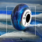 Black Raven Beads Raven Spirit blue glass Charm by The Alternative Bead. Your official Black Raven Beads Retailer from Germany