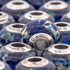 Black Raven Beads You Sparkle blue glass Charm by The Alternative Bead. Your official Black Raven Beads Retailer from Germany