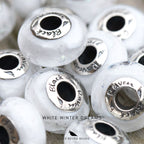 Black Raven Beads White Winter Dreams (LE) white glass Charm by The Alternative Bead. Your official Black Raven Beads Retailer from Germany