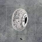 Black Raven Beads Mortar silver and gray glass Charm by The Alternative Bead. Your official Black Raven Beads Retailer from Germany