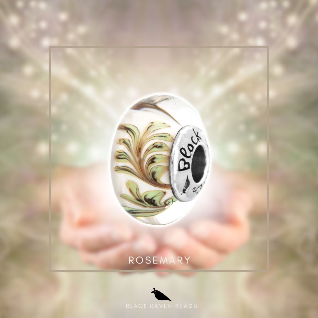 Black Raven Beads Rosemary Glass white and brown glass Bead by The Alternative Bead. Your official Black Raven Beads Retailer from Germany