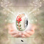 Black Raven Beads Sage Glass white and red and green glass Bead by The Alternative Bead. Your official Black Raven Beads Retailer from Germany